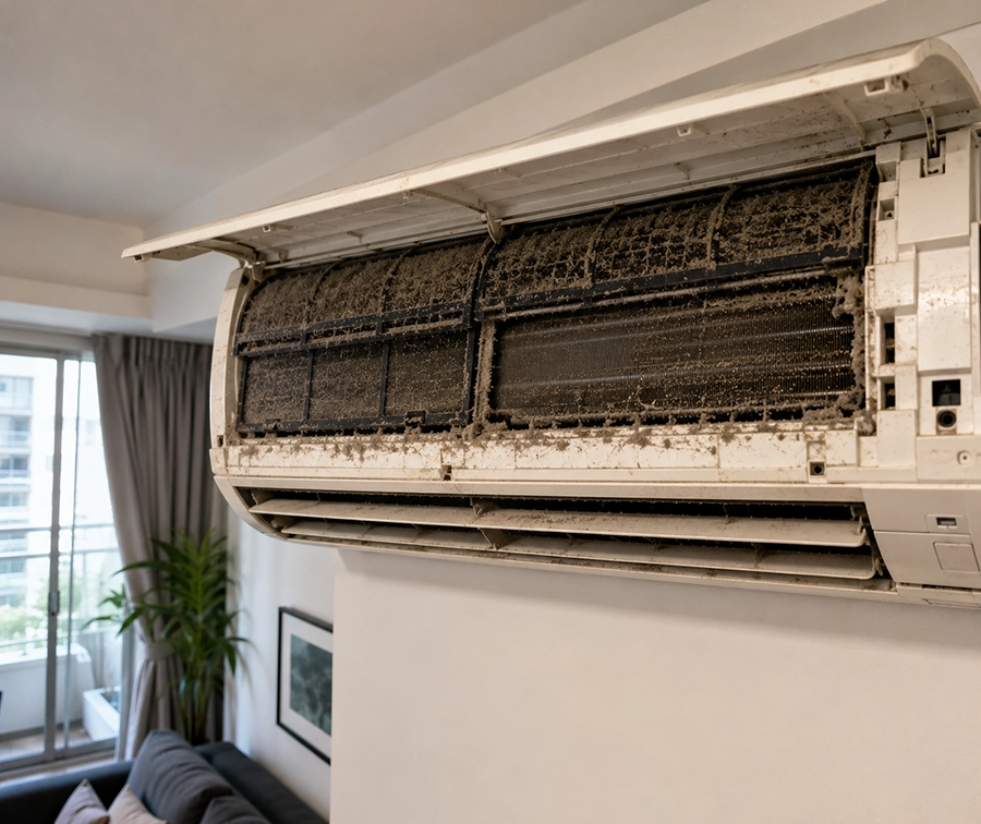 Before AC Cleaning