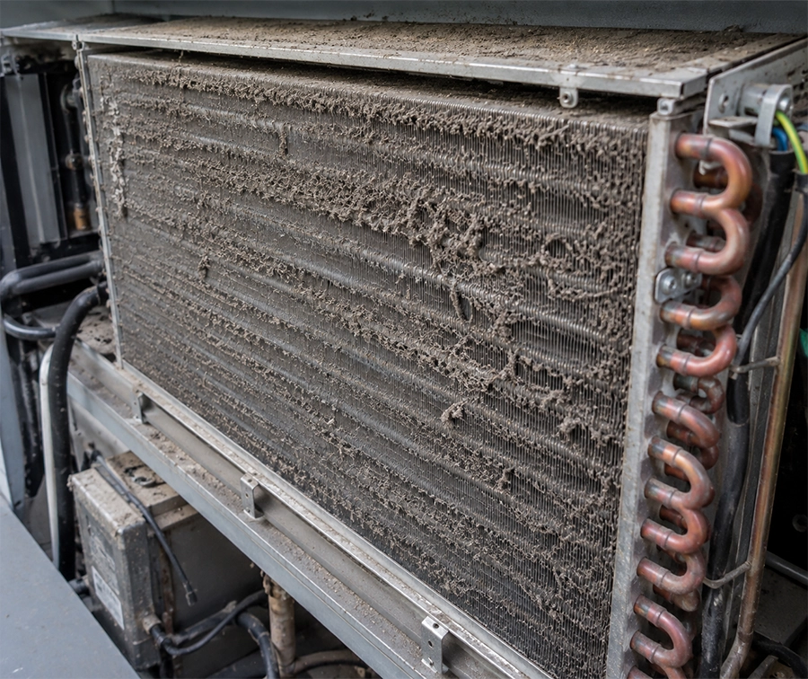 Before AC Coil Cleaning